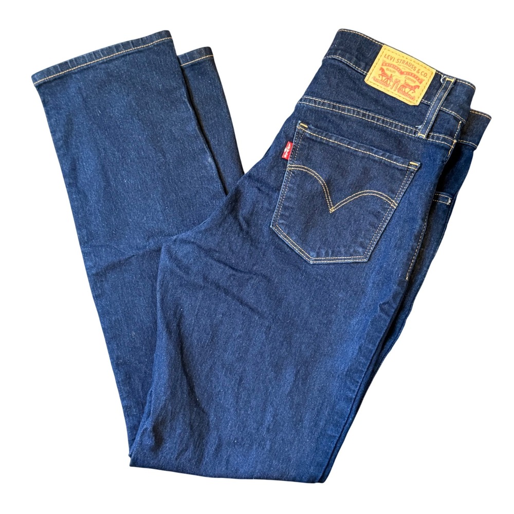 Levi's 312 Shaping Slim Dark Wash Denim Jeans (28x28) Classic Slimming Stretch